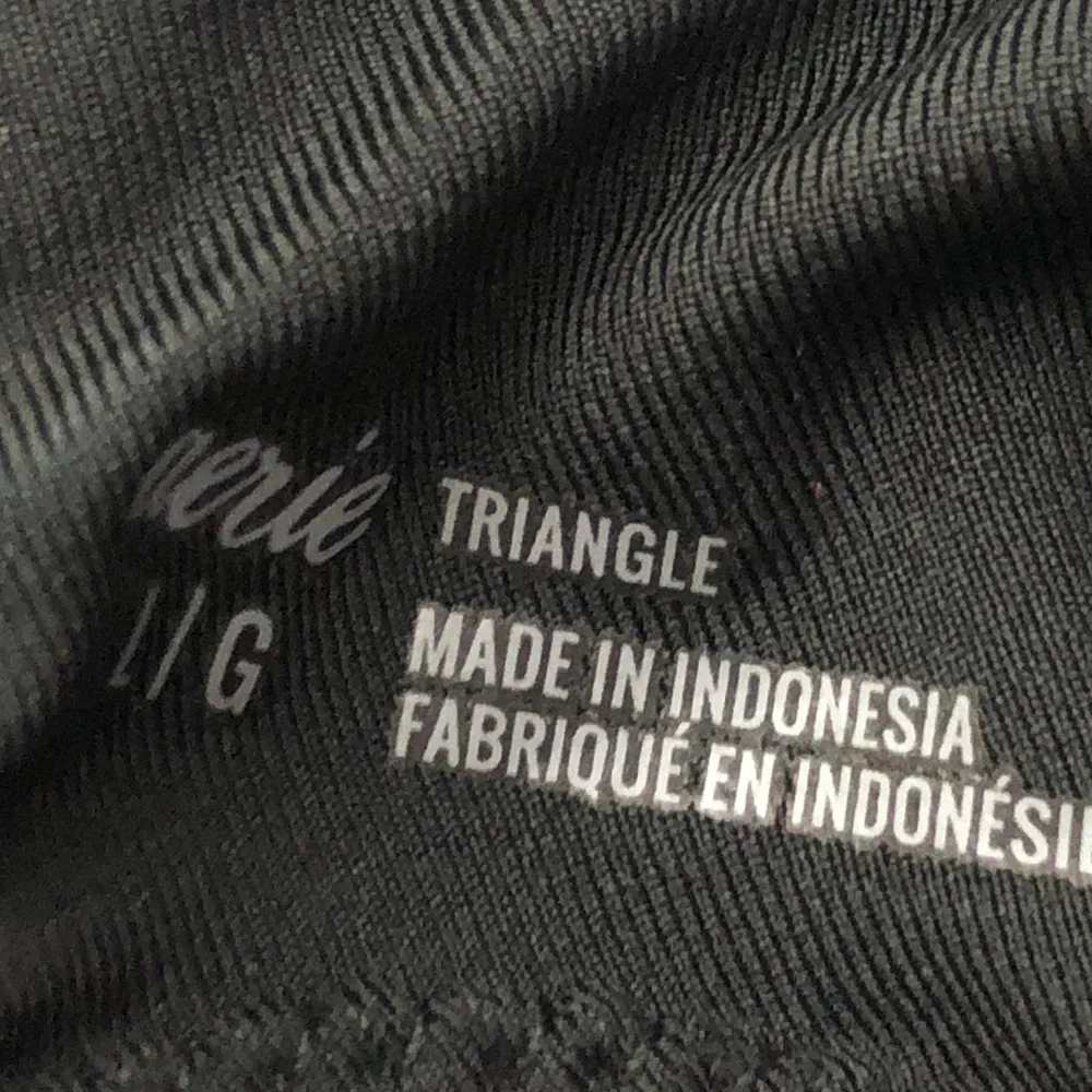 aerie Black Triangle Bikini Top
